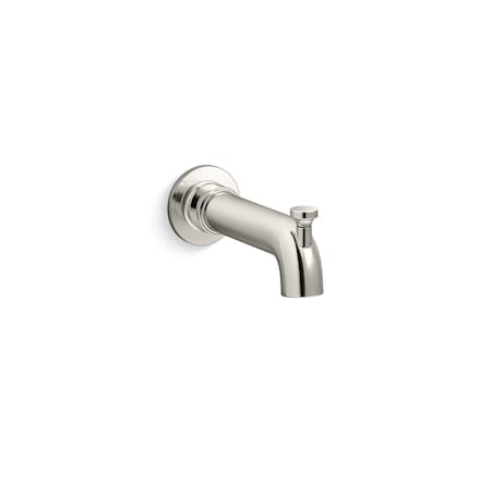 Kohler Wall-Mount Bath Spout With Diverter in Vibrant Polished Nickel K-35923-SN